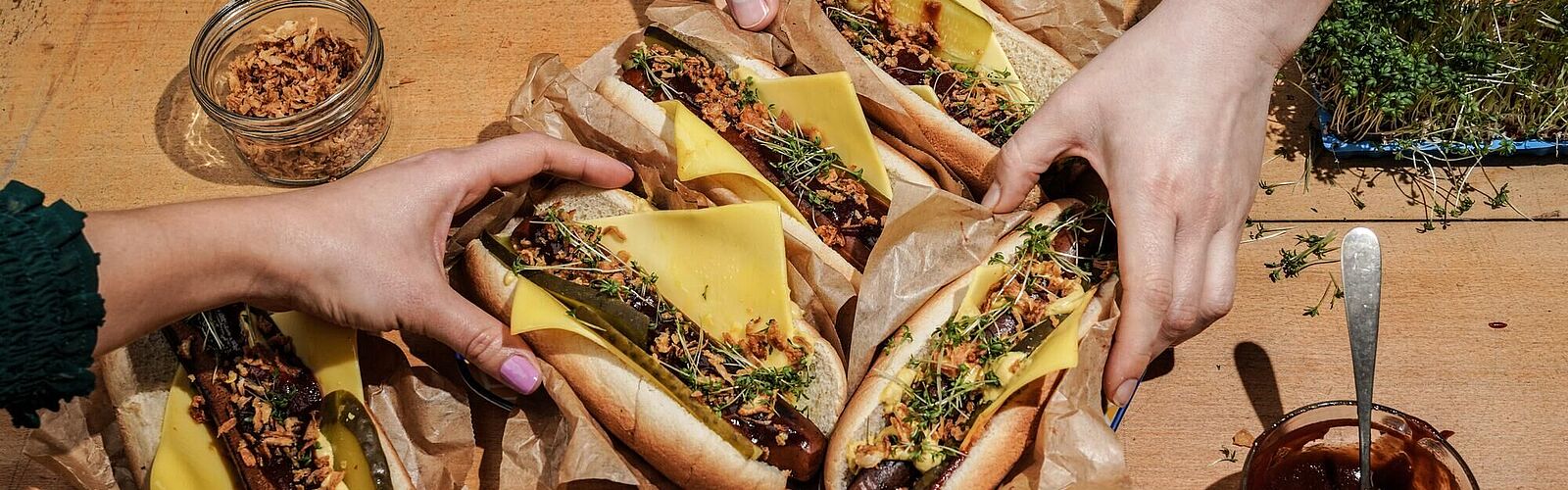 Hot Dogs Vegan Style
