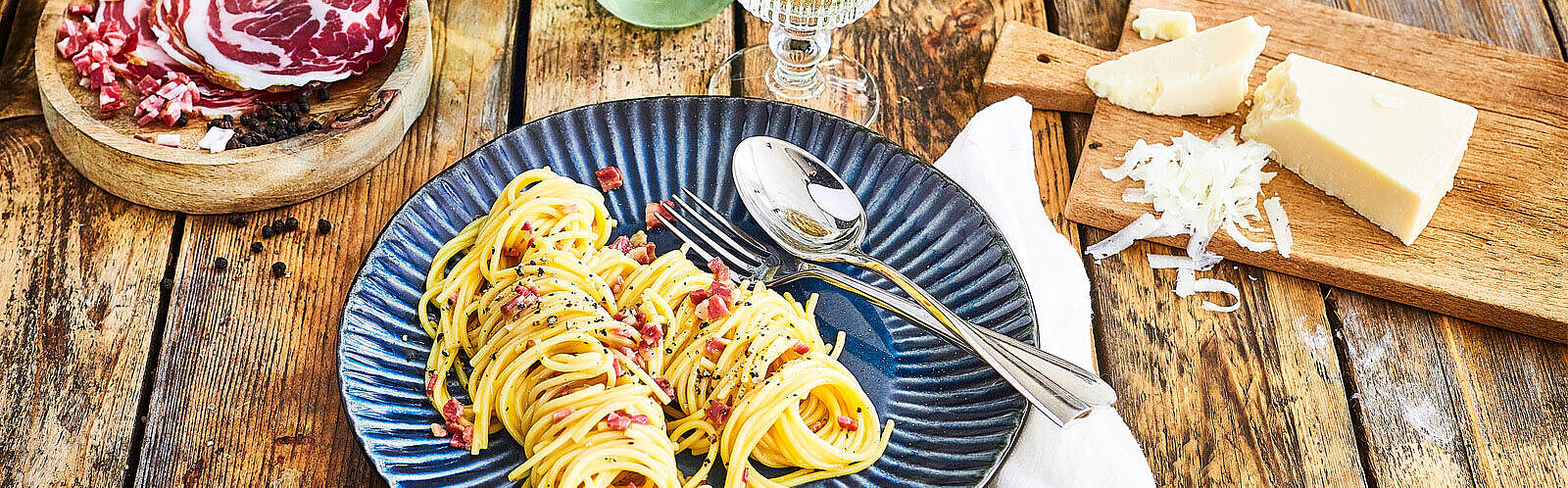 Spaghetti Carbonara mit Pancetta